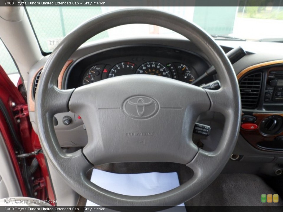 Gray Interior Steering Wheel for the 2000 Toyota Tundra Limited Extended Cab #51148205