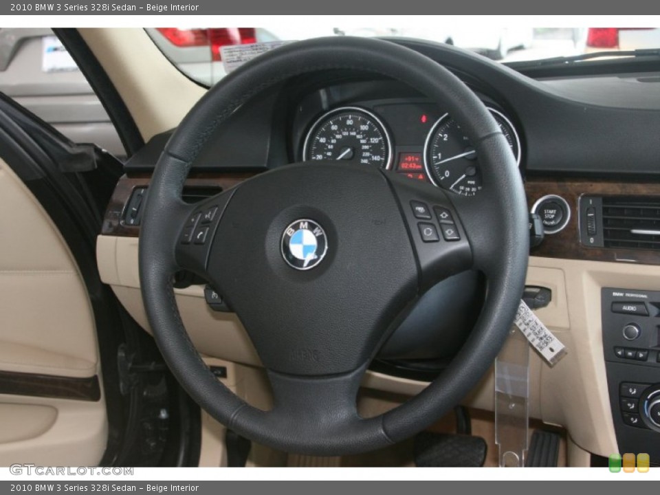 Beige Interior Steering Wheel for the 2010 BMW 3 Series 328i Sedan #51148409