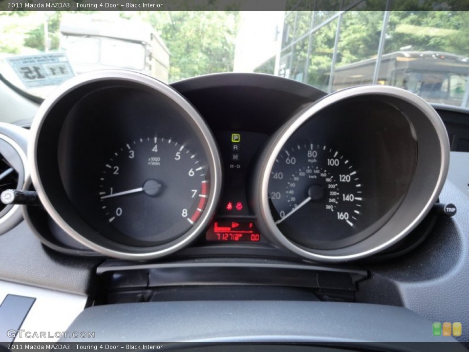 Black Interior Gauges for the 2011 Mazda MAZDA3 i Touring 4 Door #51151016