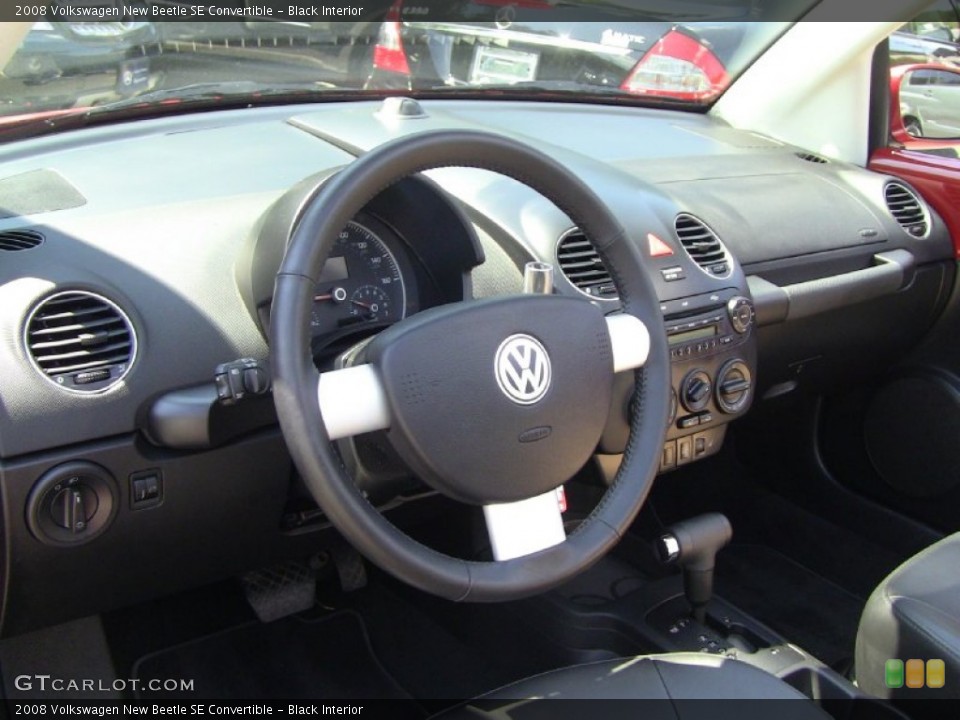 Black Interior Dashboard for the 2008 Volkswagen New Beetle SE Convertible #51152378