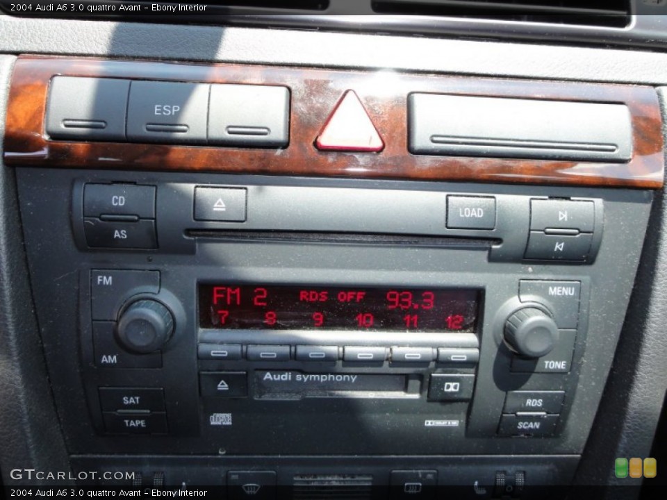 Ebony Interior Controls for the 2004 Audi A6 3.0 quattro Avant #51156083