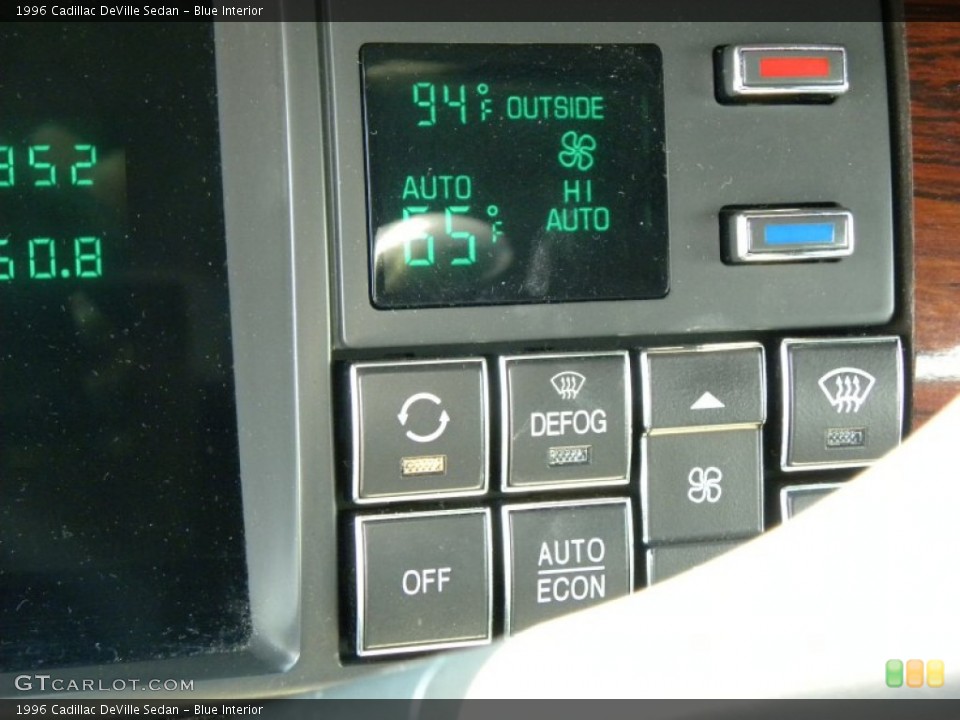 Blue Interior Controls for the 1996 Cadillac DeVille Sedan #51157733