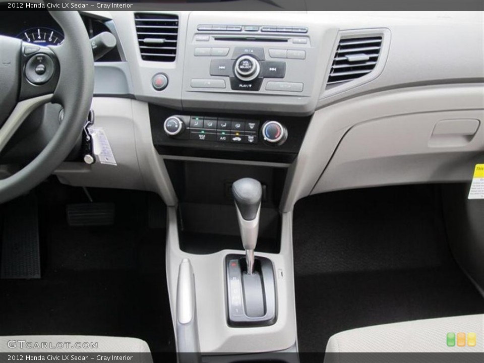 Gray Interior Controls for the 2012 Honda Civic LX Sedan #51158318