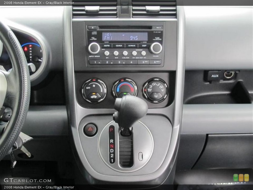 Gray/Black Interior Controls for the 2008 Honda Element EX #51158915