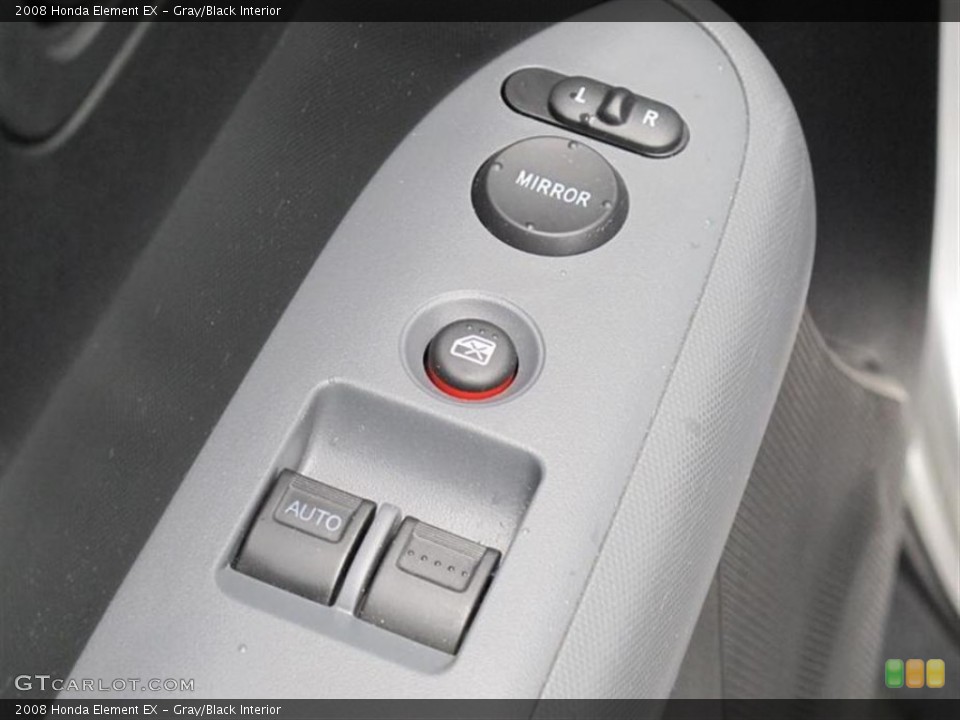 Gray/Black Interior Controls for the 2008 Honda Element EX #51158957