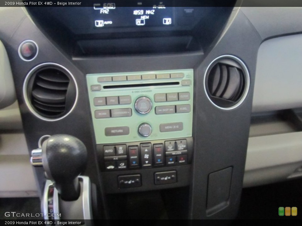Beige Interior Controls for the 2009 Honda Pilot EX 4WD #51159797
