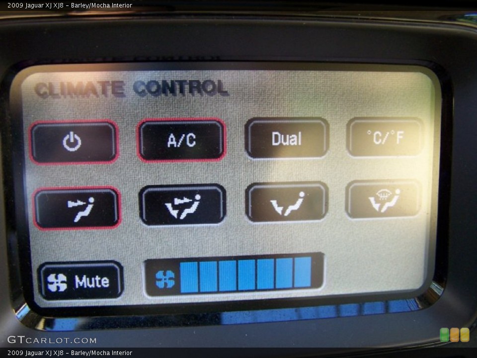 Barley/Mocha Interior Controls for the 2009 Jaguar XJ XJ8 #51164724
