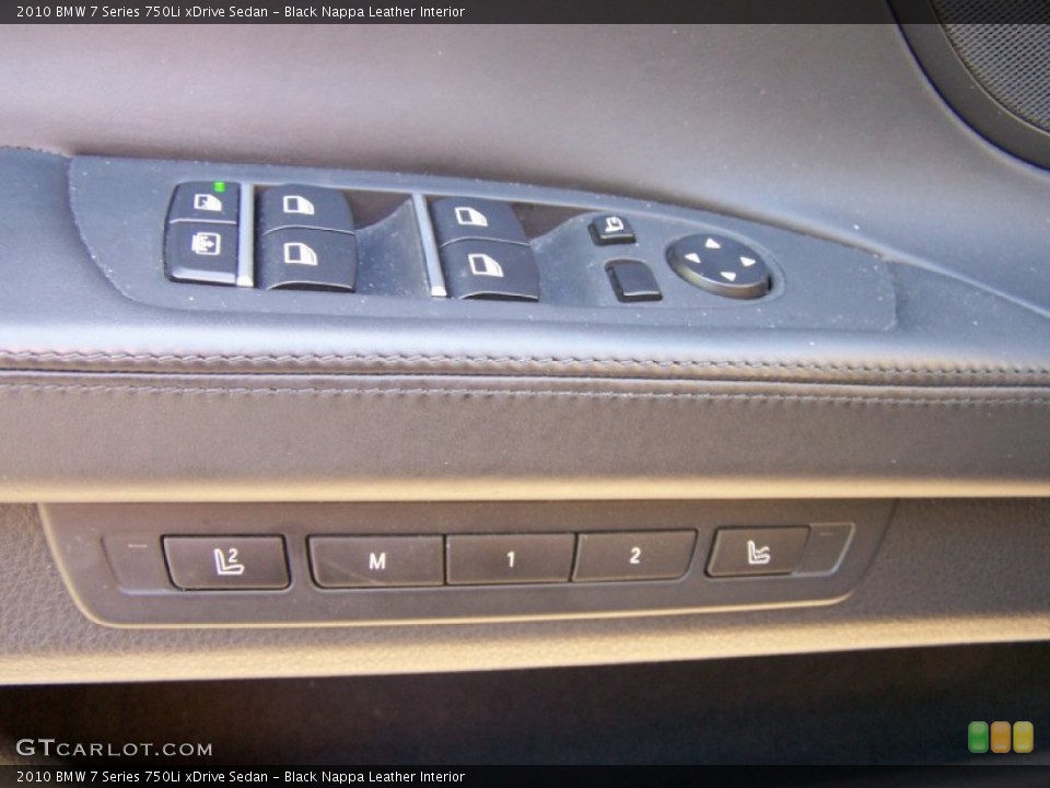 Black Nappa Leather Interior Controls for the 2010 BMW 7 Series 750Li xDrive Sedan #51165102