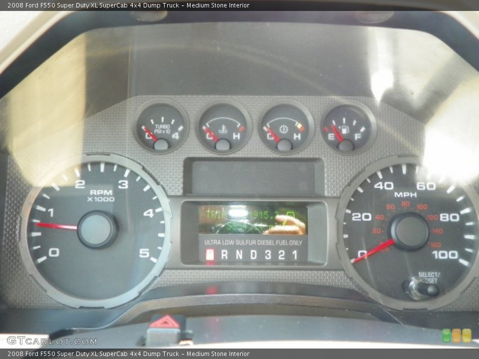 Medium Stone Interior Gauges for the 2008 Ford F550 Super Duty XL SuperCab 4x4 Dump Truck #51165396