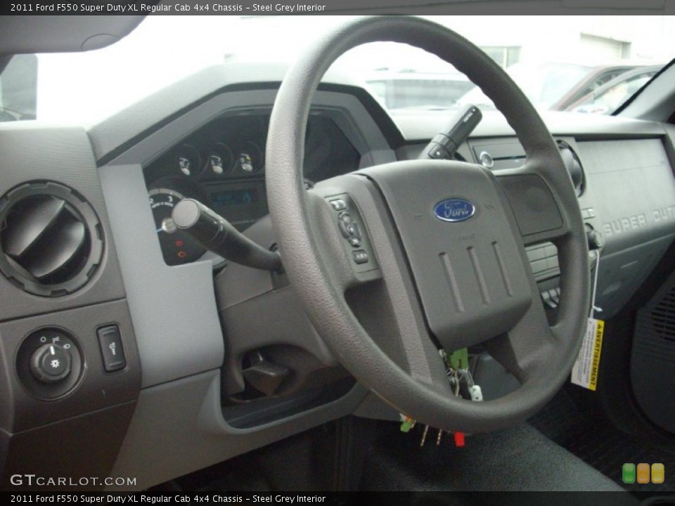 Steel Grey Interior Photo for the 2011 Ford F550 Super Duty XL Regular Cab 4x4 Chassis #51166887