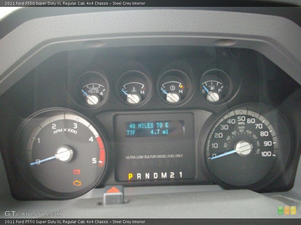 Steel Grey Interior Gauges for the 2011 Ford F550 Super Duty XL Regular Cab 4x4 Chassis #51166932