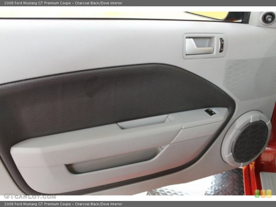 Charcoal Black/Dove Interior Door Panel for the 2008 Ford Mustang GT Premium Coupe #51168468