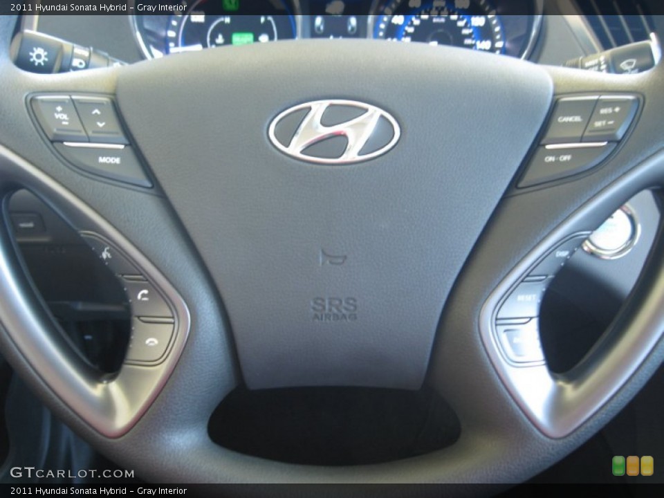Gray Interior Steering Wheel for the 2011 Hyundai Sonata Hybrid #51173742