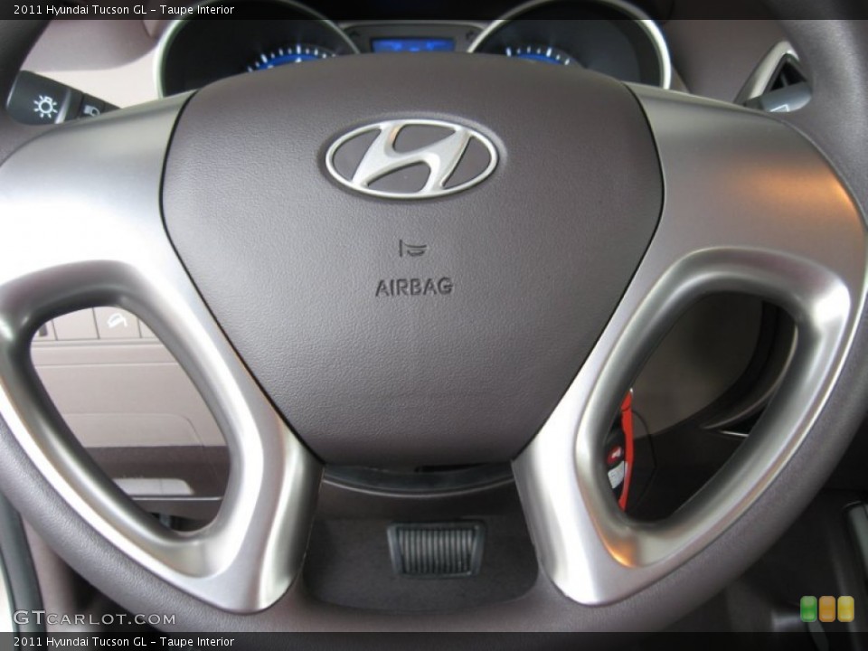 Taupe Interior Steering Wheel for the 2011 Hyundai Tucson GL #51174024