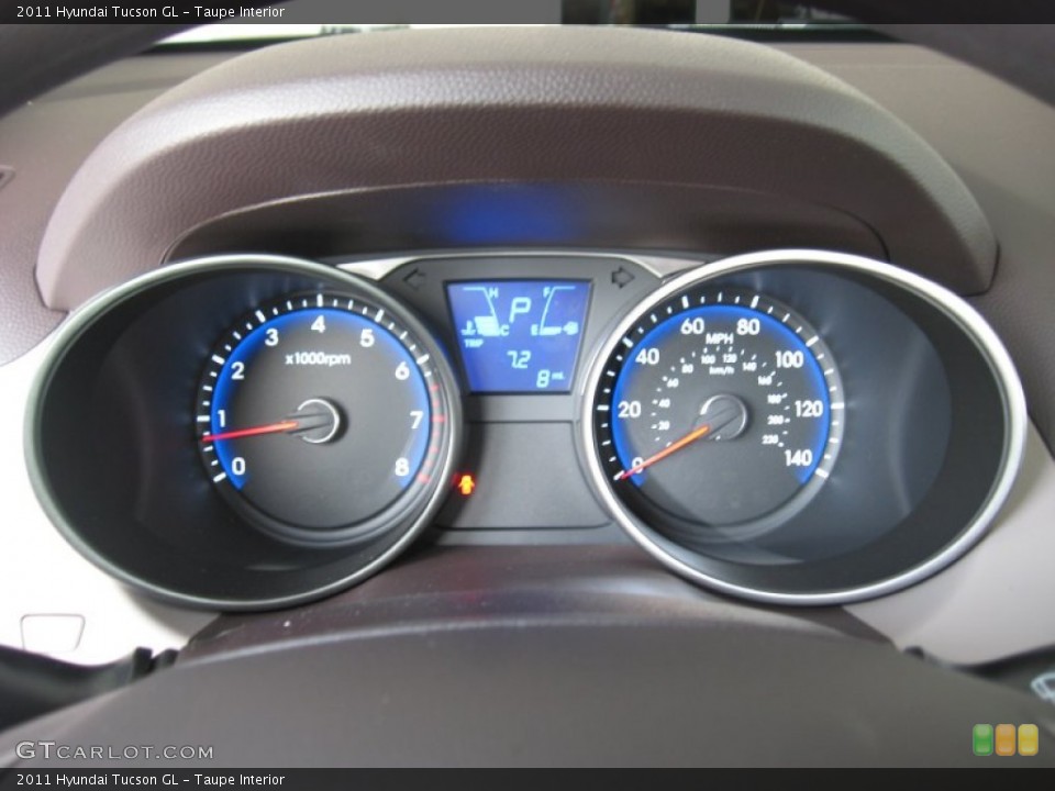 Taupe Interior Gauges for the 2011 Hyundai Tucson GL #51174033