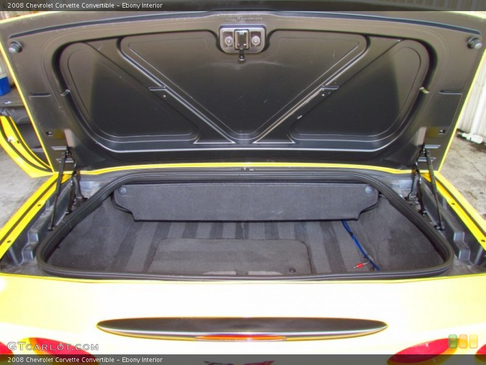Ebony Interior Trunk for the 2008 Chevrolet Corvette Convertible #51174897