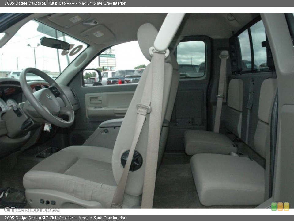 Medium Slate Gray Interior Photo for the 2005 Dodge Dakota SLT Club Cab 4x4 #51175566
