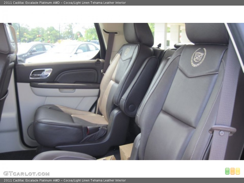 Cocoa/Light Linen Tehama Leather Interior Photo for the 2011 Cadillac Escalade Platinum AWD #51177135