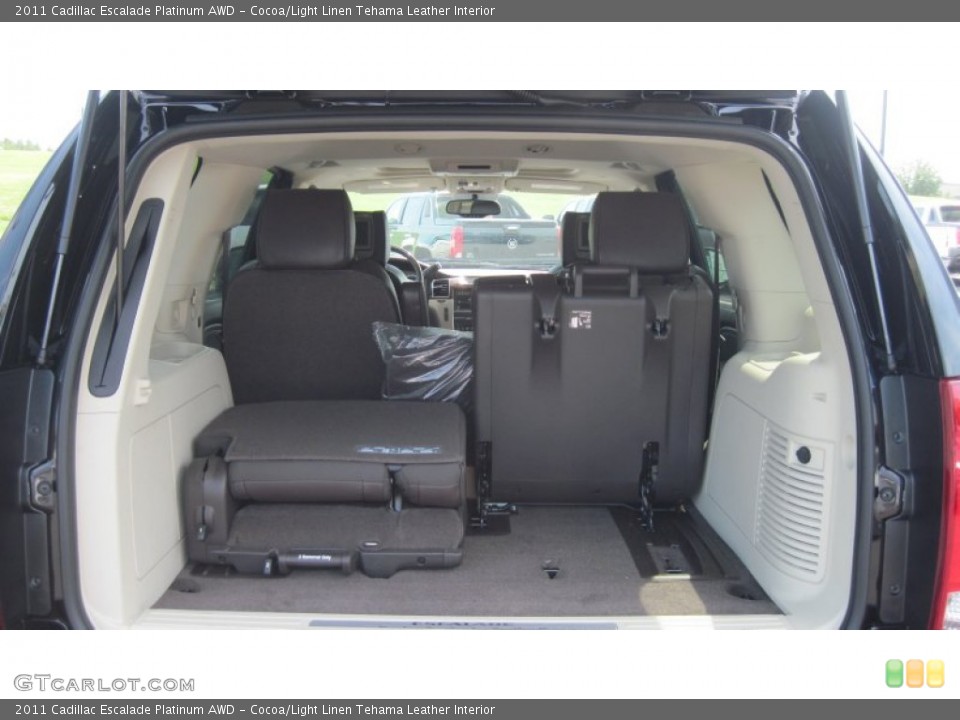 Cocoa/Light Linen Tehama Leather Interior Trunk for the 2011 Cadillac Escalade Platinum AWD #51177159