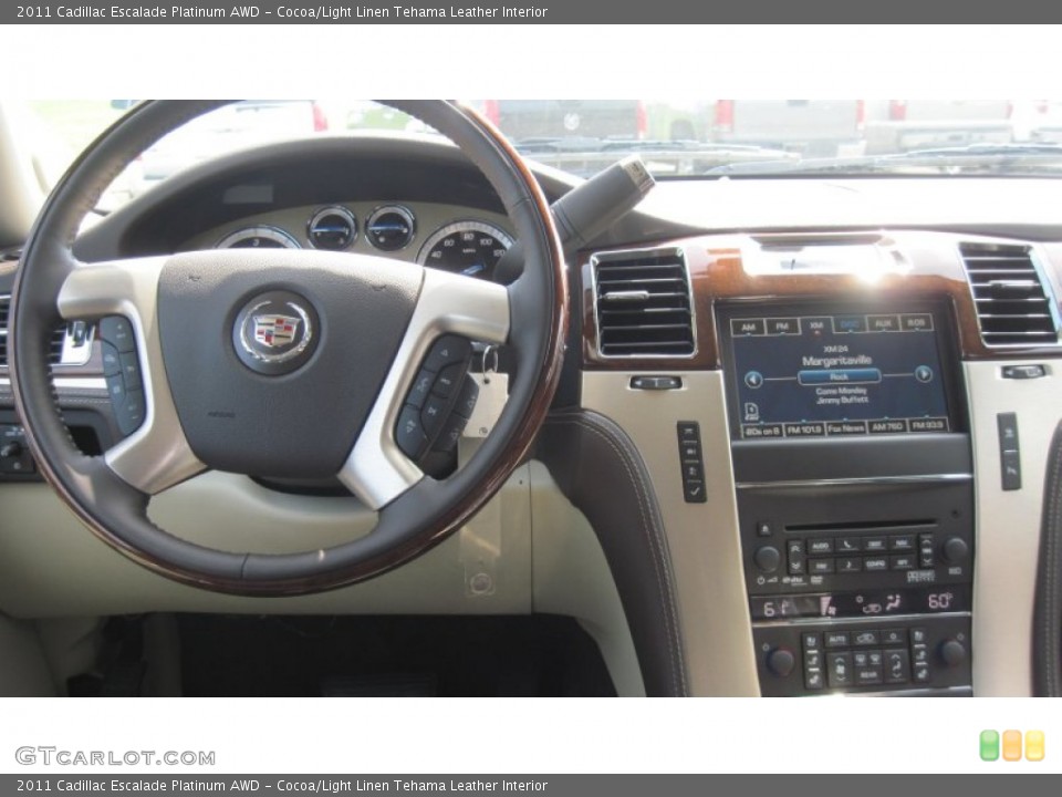 Cocoa/Light Linen Tehama Leather Interior Dashboard for the 2011 Cadillac Escalade Platinum AWD #51177165