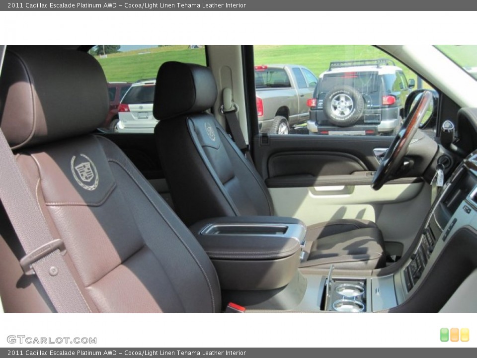 Cocoa/Light Linen Tehama Leather Interior Photo for the 2011 Cadillac Escalade Platinum AWD #51177201