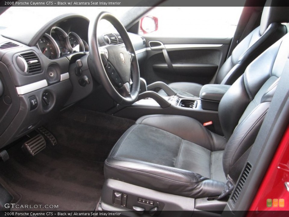 Black w/ Alcantara Seat Inlay Interior Photo for the 2008 Porsche Cayenne GTS #51178302