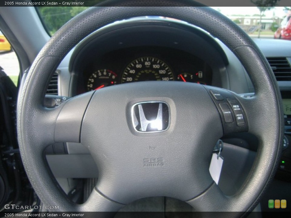Gray Interior Steering Wheel for the 2005 Honda Accord LX Sedan #51178953