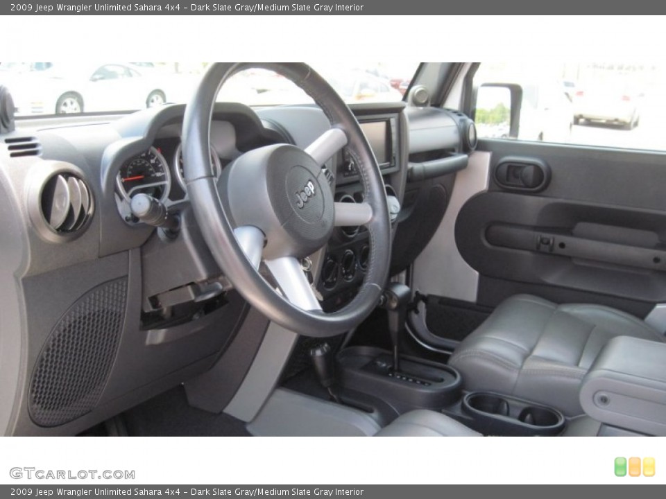 Dark Slate Gray/Medium Slate Gray Interior Photo for the 2009 Jeep Wrangler Unlimited Sahara 4x4 #51181950