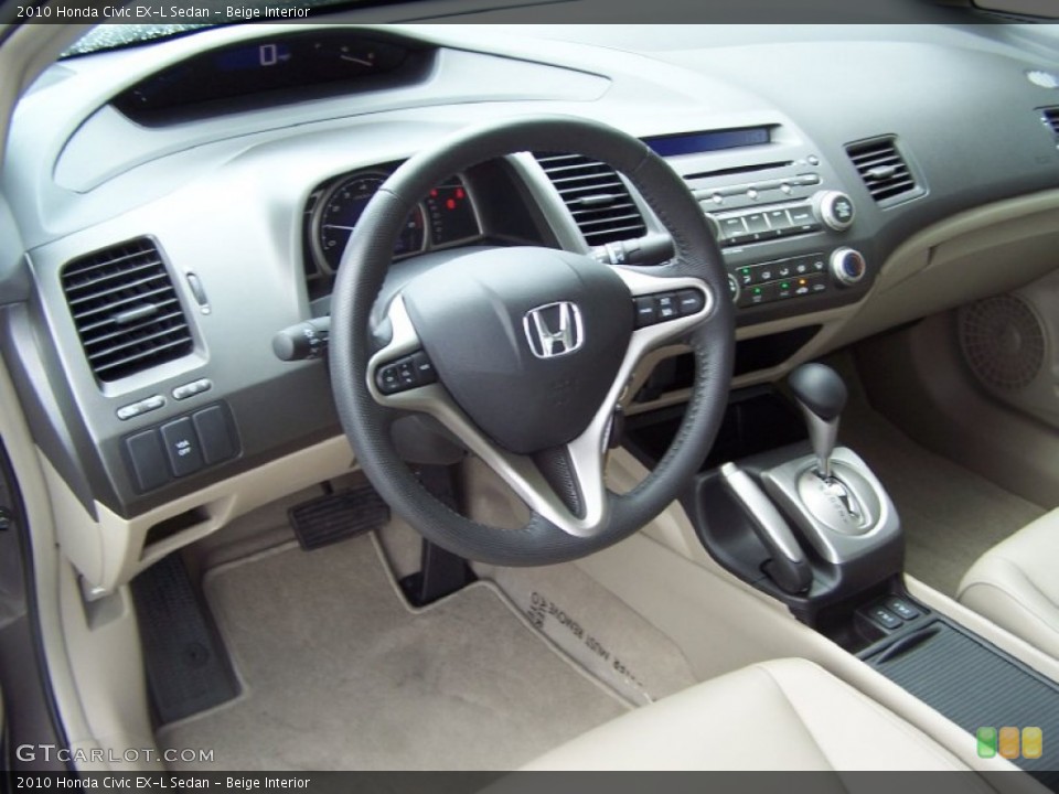 Beige Interior Photo for the 2010 Honda Civic EX-L Sedan #51182892