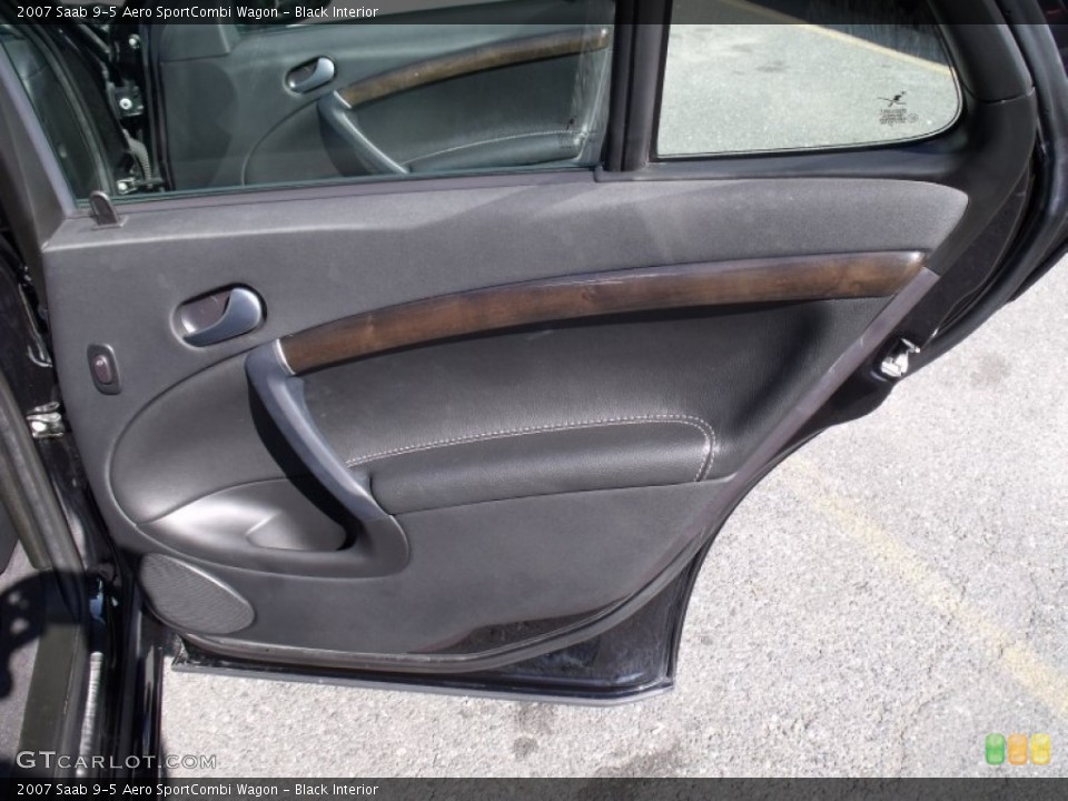 Black Interior Door Panel for the 2007 Saab 9-5 Aero SportCombi Wagon #51183141