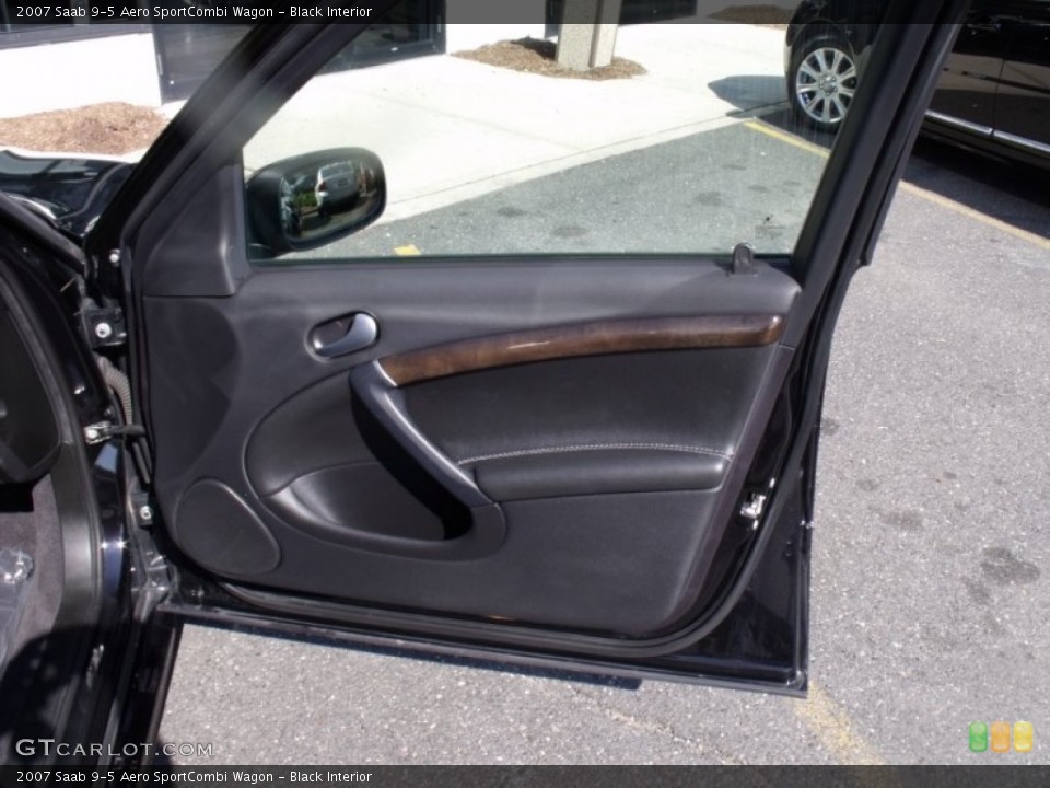 Black Interior Door Panel for the 2007 Saab 9-5 Aero SportCombi Wagon #51183153