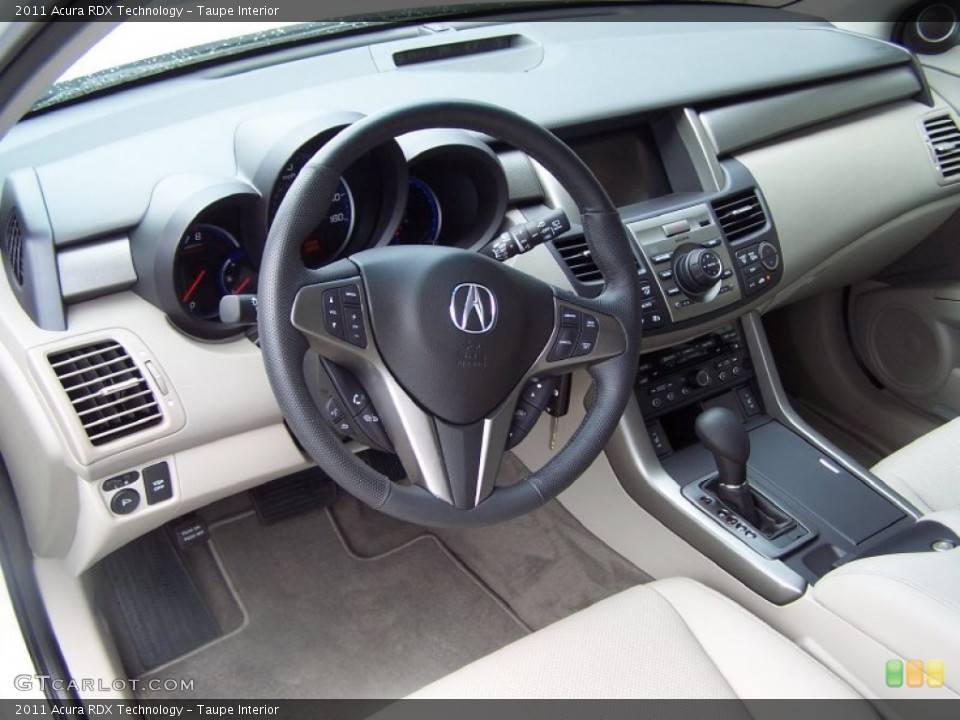 Taupe Interior Dashboard for the 2011 Acura RDX Technology #51183249