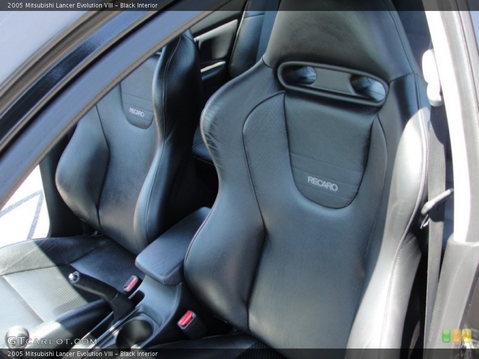 Black 2005 Mitsubishi Lancer Evolution Interiors