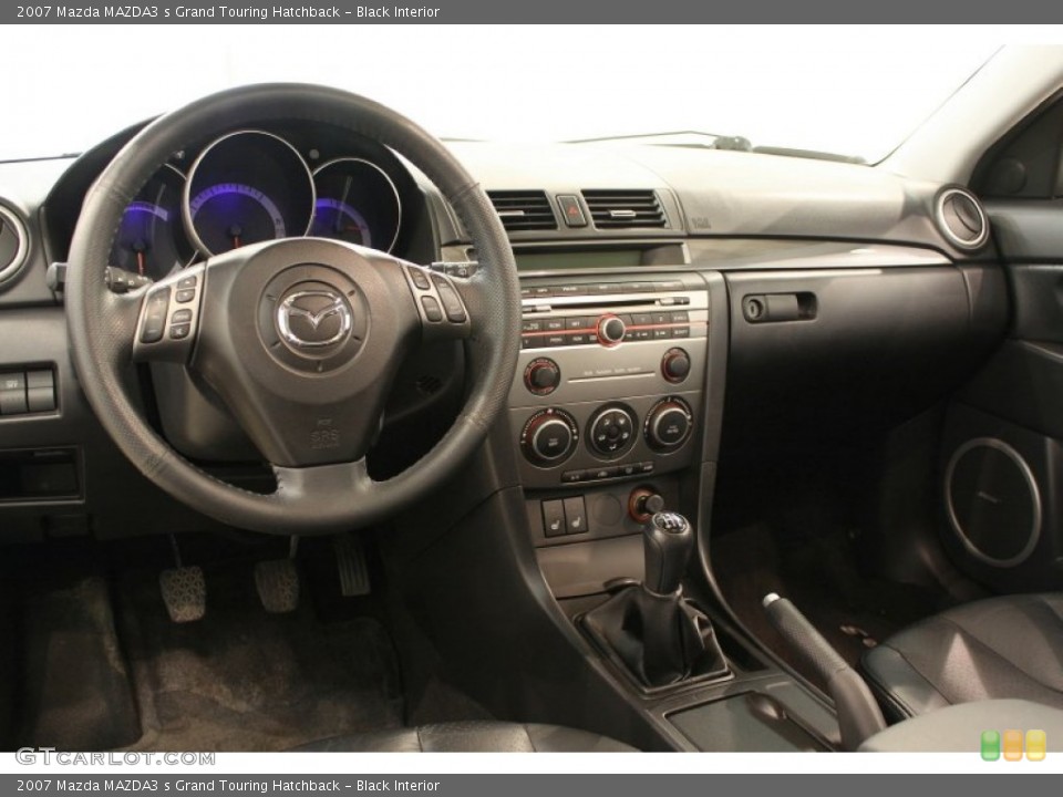 Black Interior Dashboard for the 2007 Mazda MAZDA3 s Grand Touring Hatchback #51188181