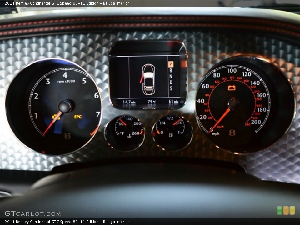 Beluga Interior Gauges for the 2011 Bentley Continental GTC Speed 80-11 Edition #51190501