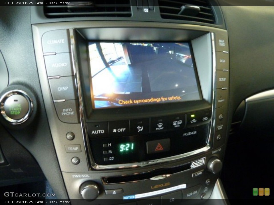 Black Interior Controls for the 2011 Lexus IS 250 AWD #51190783