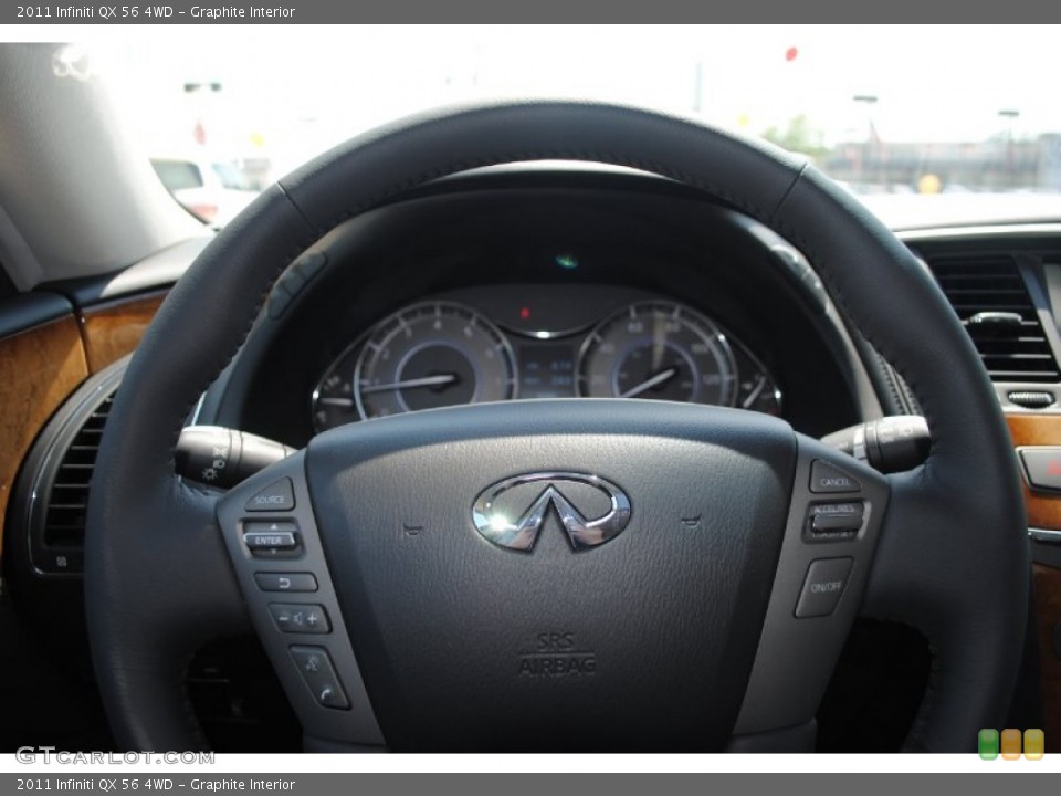Graphite Interior Steering Wheel for the 2011 Infiniti QX 56 4WD #51191373