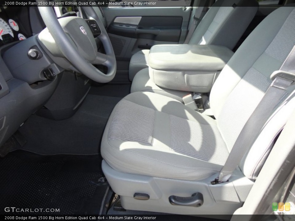 Medium Slate Gray Interior Photo for the 2008 Dodge Ram 1500 Big Horn Edition Quad Cab 4x4 #51192115