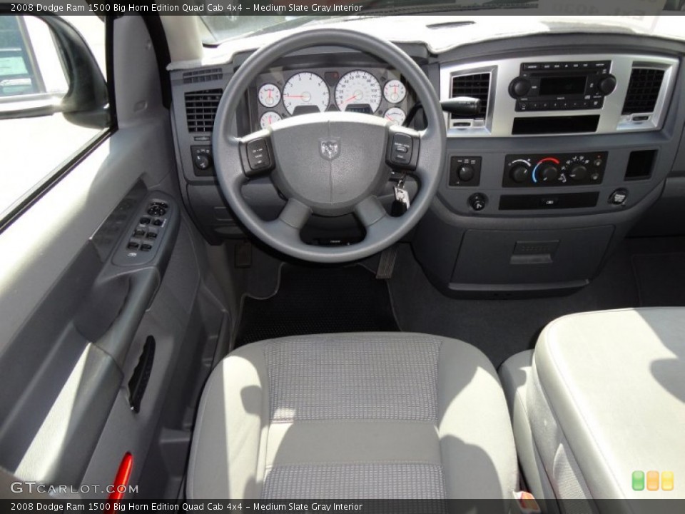 Medium Slate Gray Interior Dashboard for the 2008 Dodge Ram 1500 Big Horn Edition Quad Cab 4x4 #51192160