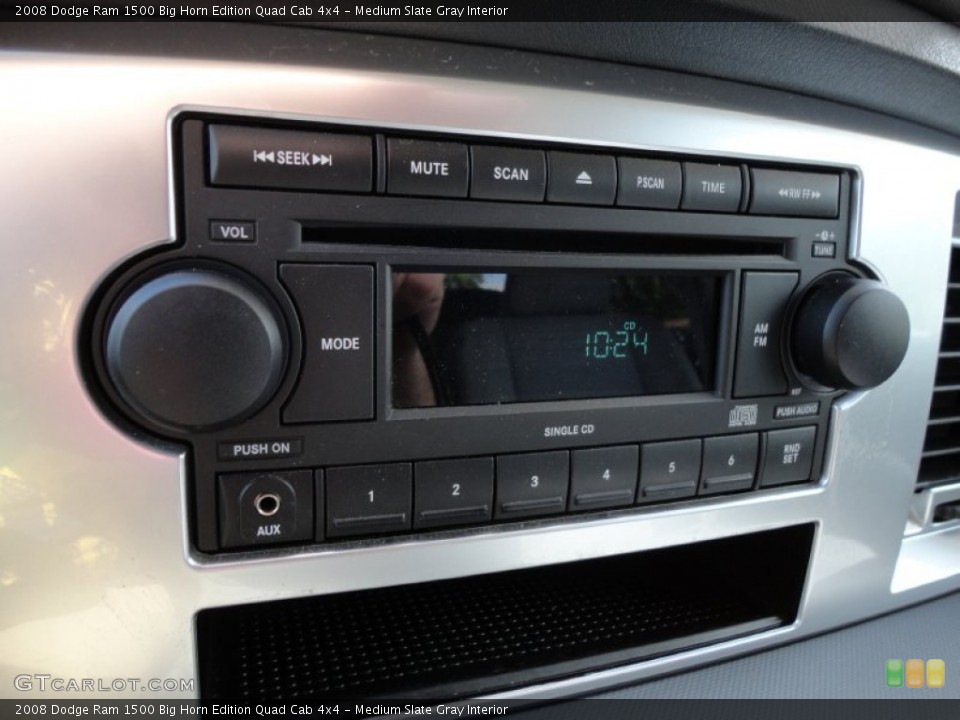 Medium Slate Gray Interior Controls for the 2008 Dodge Ram 1500 Big Horn Edition Quad Cab 4x4 #51192490