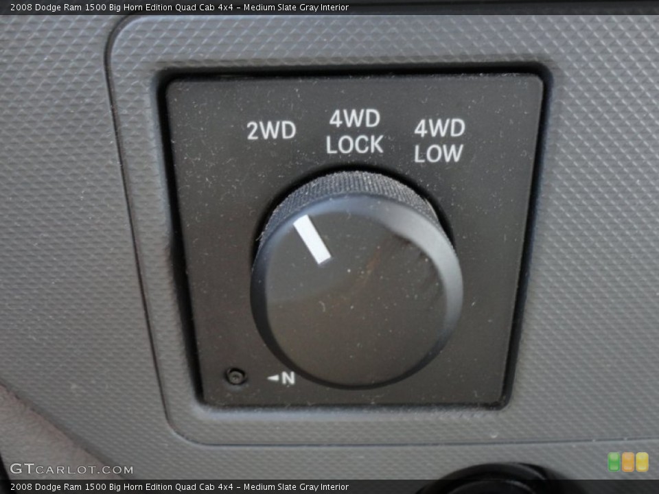 Medium Slate Gray Interior Controls for the 2008 Dodge Ram 1500 Big Horn Edition Quad Cab 4x4 #51192523