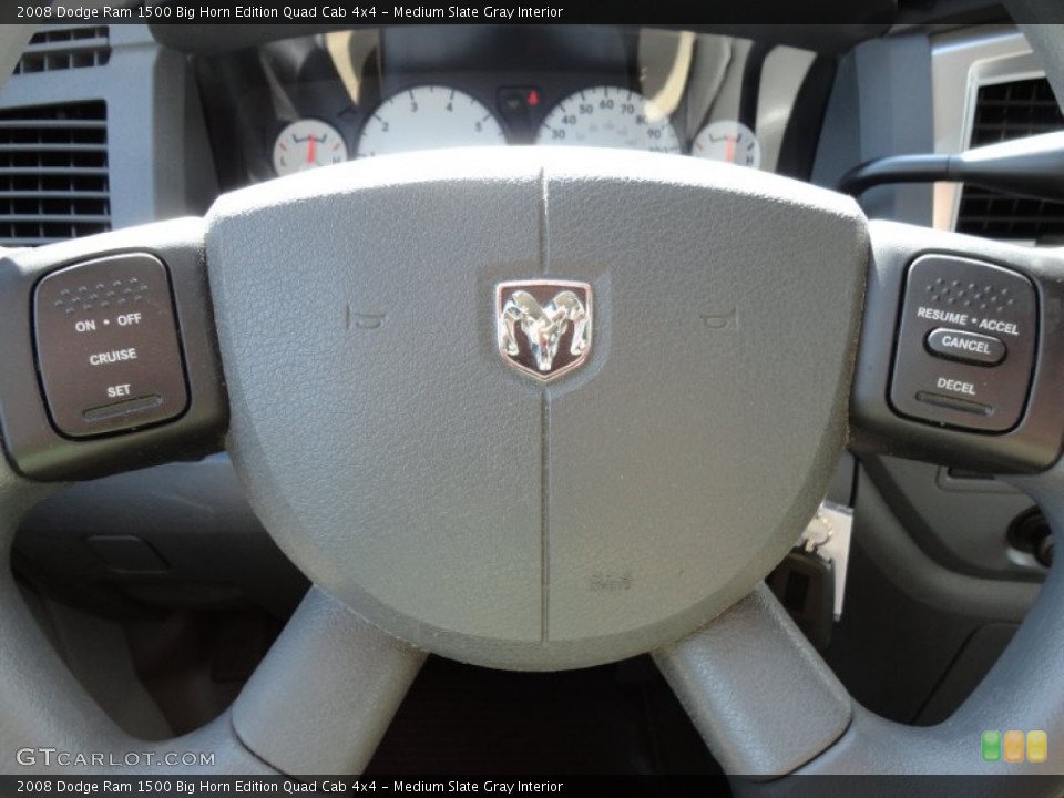 Medium Slate Gray Interior Controls for the 2008 Dodge Ram 1500 Big Horn Edition Quad Cab 4x4 #51192541