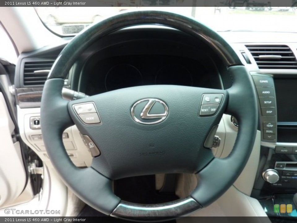 Light Gray Interior Steering Wheel for the 2011 Lexus LS 460 AWD #51192796