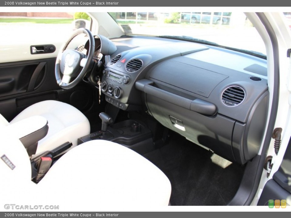 Black Interior Dashboard for the 2008 Volkswagen New Beetle Triple White Coupe #51193231