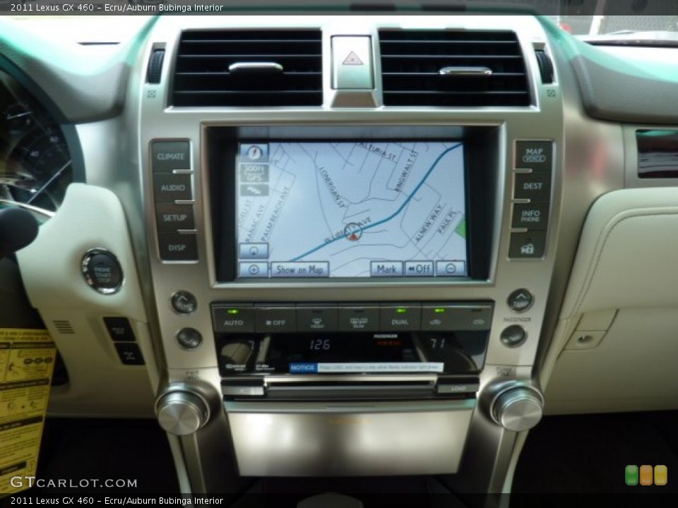 Ecru/Auburn Bubinga Interior Controls for the 2011 Lexus GX 460 #51193360