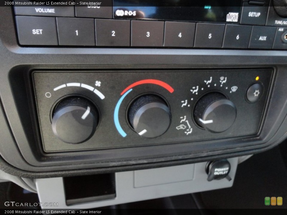 Slate Interior Controls for the 2008 Mitsubishi Raider LS Extended Cab #51193444