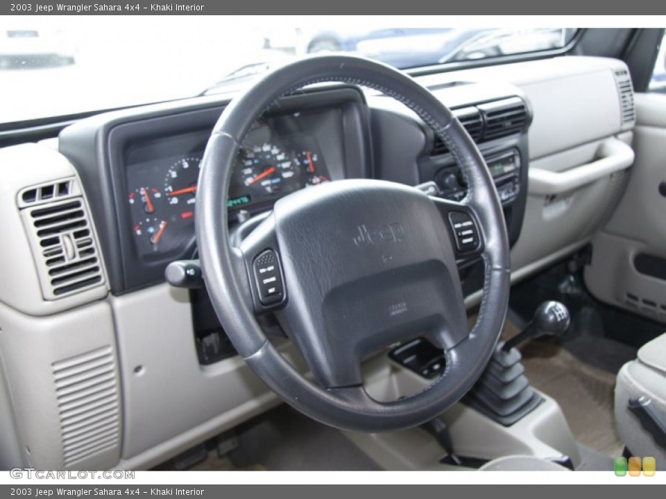 Khaki Interior Photo for the 2003 Jeep Wrangler Sahara 4x4 #51194215