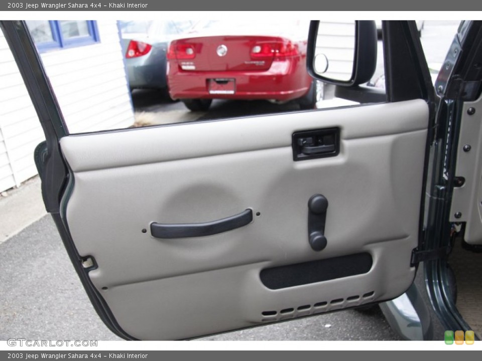 Khaki Interior Door Panel for the 2003 Jeep Wrangler Sahara 4x4 #51194227