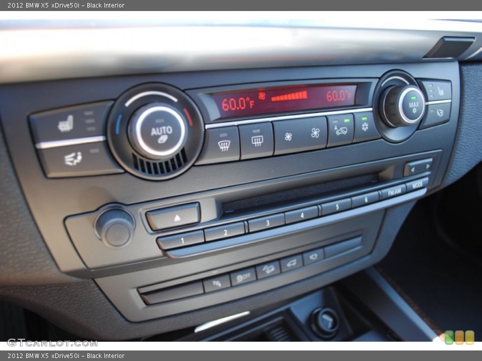 Black Interior Controls for the 2012 BMW X5 xDrive50i #51194233