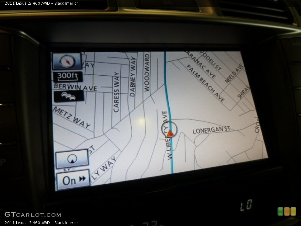 Black Interior Navigation for the 2011 Lexus LS 460 AWD #51194434
